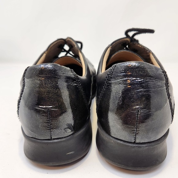 Finn Comfort Womens Acapulco Black Leather Lace Up Oxford Shoes Size 7.5 Loafers - Picture 7 of 11